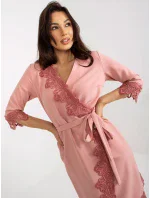 Šaty LK SK 507347.35P tmavoružové