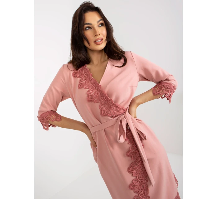 Šaty LK SK 507347.35P tmavoružové