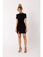 Mini šaty s předním černé model 18383249 - Moe Mini šaty s předním černé model 18383249 - Moe