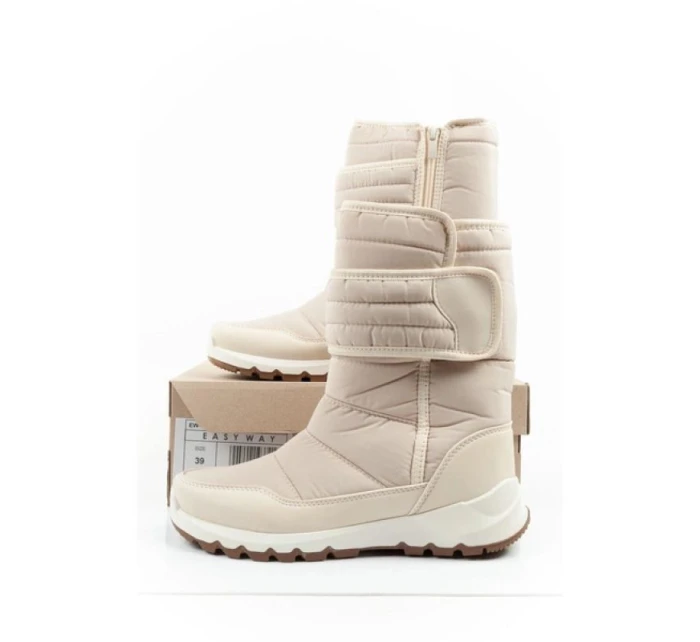 Dámske snehové topánky EW-25-9011 Beige with ecru - Easy Way