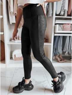 Dámské voskované legíny s vysokým pasem black Dstreet model 21982100 - FashionStreet