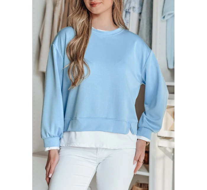 Dámska oversize mikina LUZZIO modrá FashionStreet BY1382