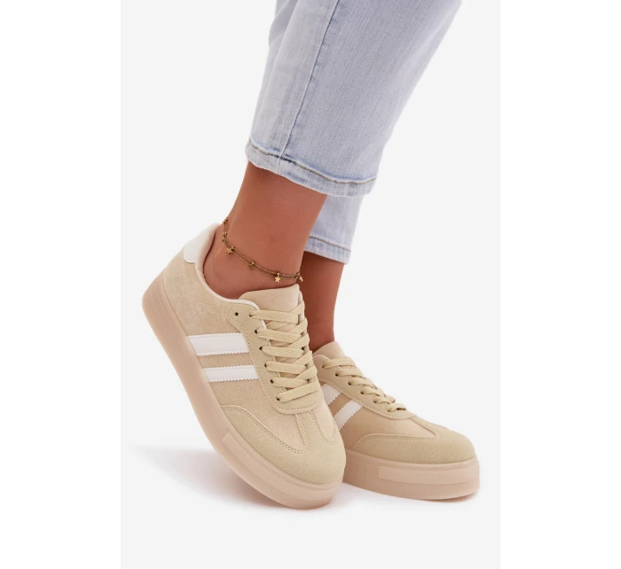 Dámské tenisky na platformě žluté Giselia