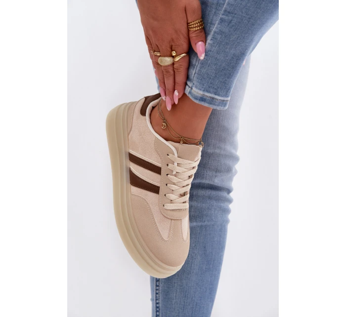 Dámské tenisky na platformě Béžové Galleria