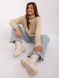 Sweter AT SW  beżowy model 19011984 - FPrice