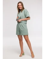 model 21047240 Šortky s kapsami mátové - BeWear model 21047240 Šortky s kapsami mátové - BeWear
