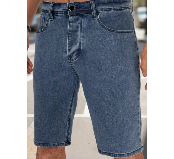 Pánske modré džínsové šortky FashionStreet SX2492 Pánske modré džínsové šortky FashionStreet SX2492