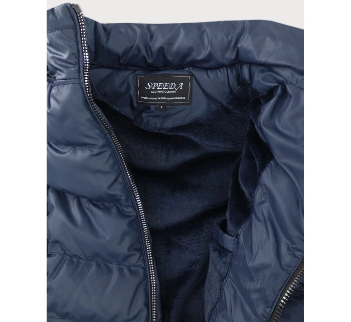 ZIMOWA KURTKA DAMSKA Z  GRANATOWA model 21241952 - SPEED.A