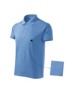 Bavlnená polokošeľa Malfini M MLI-21215 modrá