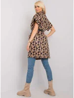 Dámsky kabát DHJ EN 6025B 1.21X čierny a béžový