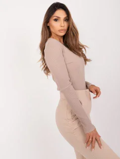 Bluzka RV BZ model 20136629 ciemny bezowy - FPrice