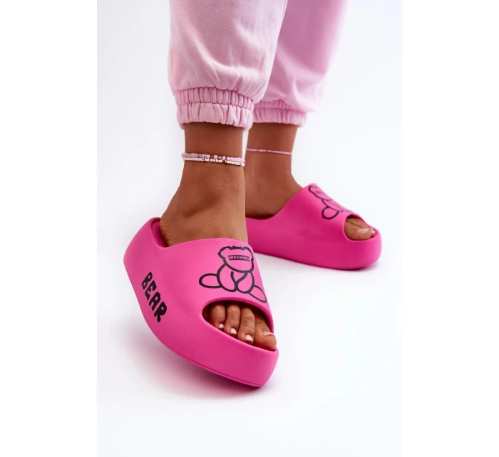 Pantofle model 21099100 fuchsia Step in style - SWEET SHOES