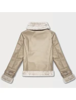 Zimowa ramoneska na  beż model 21783437 - Glakate