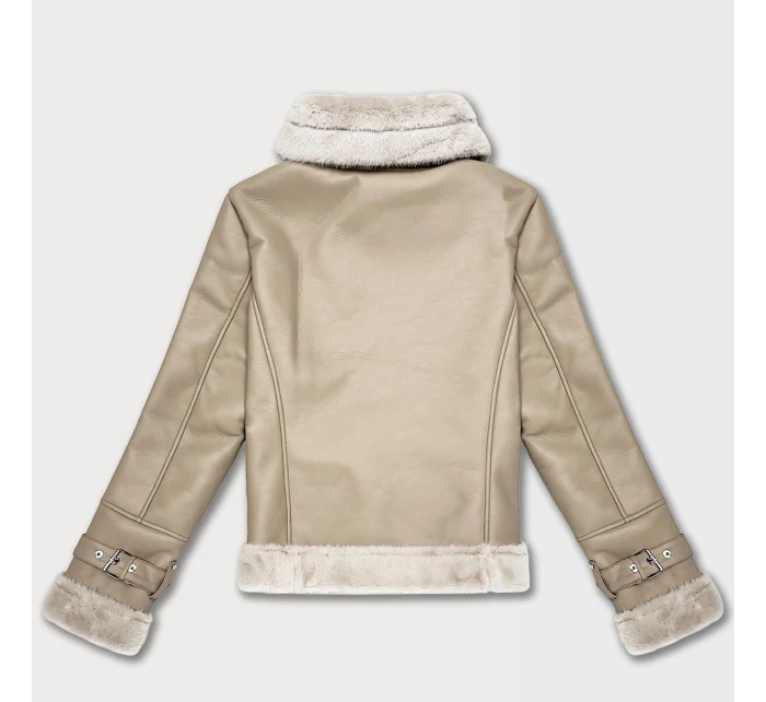 Zimowa ramoneska na  beż model 21783437 - Glakate