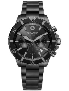 Pánske hodinky Giewont Chronograph Sapphire Black Titanium GW3970-B1