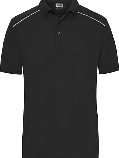 Daiber JN 892 Pánske pracovné polo tričko z piké „Solid“ 02.0892 čierne