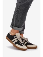 model 21684270 Kožené Nízké Tenisky Dámské Černé - Zazoo