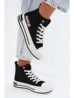 Dámské vysoké tenisky na platformě Černé model 22107450 - Boto