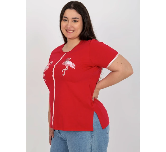 T shirt LK TS model 18617685 czerwony - FPrice T shirt LK TS model 18617685 czerwony - FPrice