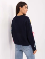 Sweter PM SW model 21295523 granatowy - FPrice Sweter PM SW model 21295523 granatowy - FPrice