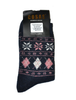Dámske ponožky Cosas BDP-016 Angora fialové - Ulpio