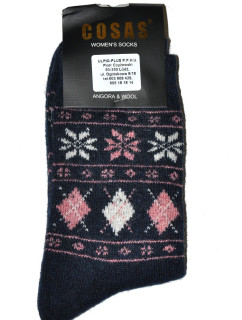 Dámske ponožky Cosas BDP-016 Angora fialové - Ulpio
