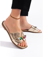 Módne zlaté dámske ponožky na podpätku bez podpätku Módne zlaté dámske ponožky na podpätku bez podpätku