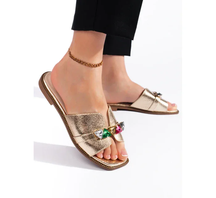 Módne zlaté dámske ponožky na podpätku bez podpätku Módne zlaté dámske ponožky na podpätku bez podpätku