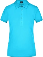 JN 709 Dámské elastické piqué polo model 22488570 turquoise - Daiber