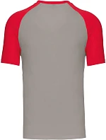 Kariban K 330 Baseballové tričko 20.K330 svetlošedé/červené Kariban K 330 Baseballové tričko 20.K330 svetlošedé/červené
