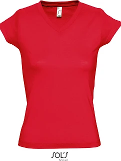 SOL'S Moon Dámské tričko s výstřihem do V model 22535319 red