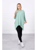 Mikina s potiskem kola tmavě mátová Mikina s potiskem kola tmavě mátová