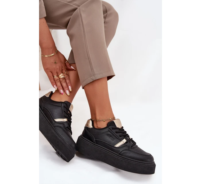 Dámské Sneakersy Na Platformě Big Star model 21706303 Černé - Big Star Shoes