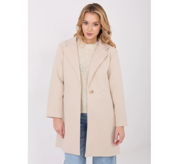 Kabát IT EN 20238.23 svetlo béžový