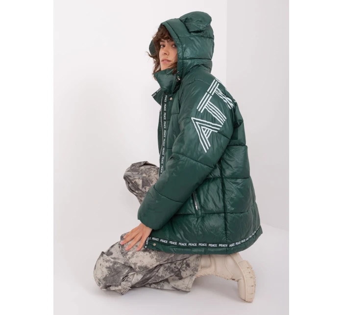 NM KR TR522 bunda.96P tmavo zelená