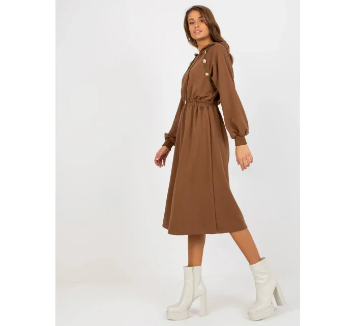 Dámske šaty RV SK 8336 hnedé Dámske šaty RV SK 8336 hnedé