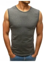Pánske tielko bez potlače antracitová FashionStreet RX3511 Pánske tielko bez potlače antracitová FashionStreet RX3511