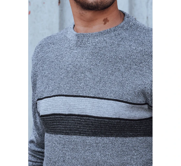 Pánsky sivý sveter FashionStreet WX2211