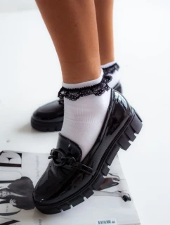 Milena ponožky 0897 Dámske čipkované ponožky 37-41