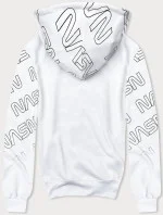 Bílá pánská mikina s potiskem model 18420054 - J.STYLE