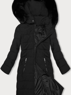 Čierna dámska zimná bunda J Style s odopínacou kapucňou (16M9128-392)