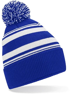 B Pletená čepice s pruhy 53. bright royal/white model 22433350 - Beechfield