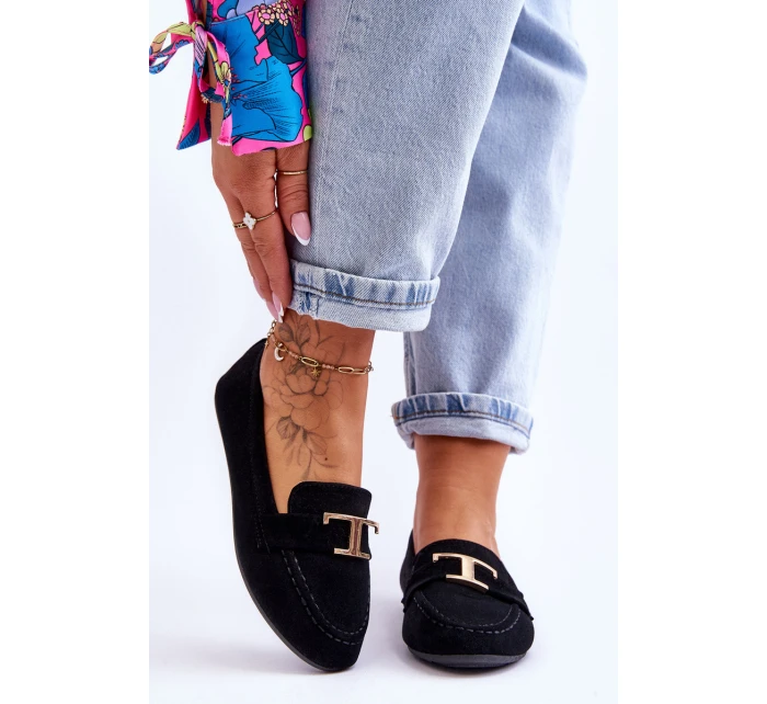 Klasyczne Wsuwane Mokasyny Czarne Carly Klasyczne Wsuwane Mokasyny Czarne Carly