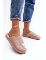 Růžové dámské lesklé pantofle model 20035758 - Kesi