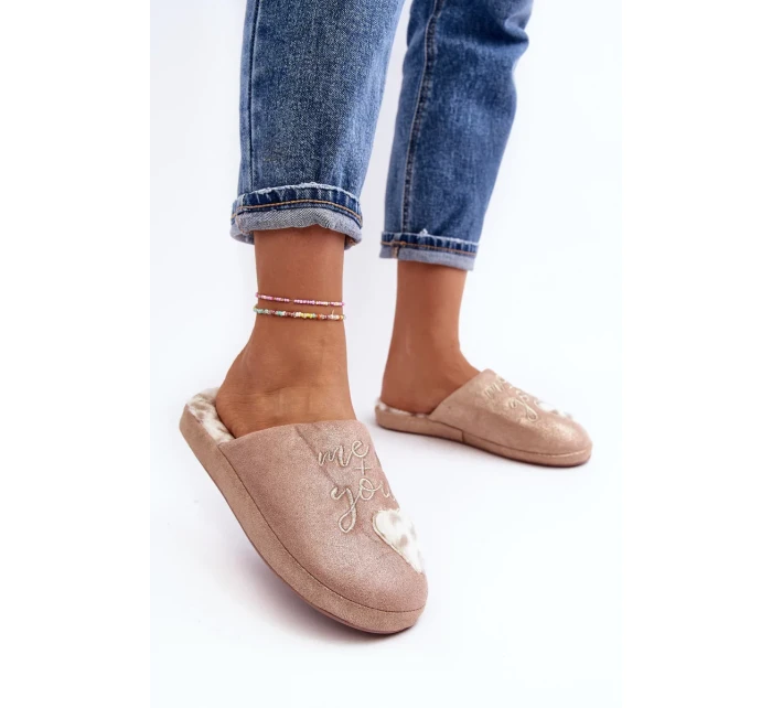 Růžové dámské lesklé pantofle model 20035758 - Kesi