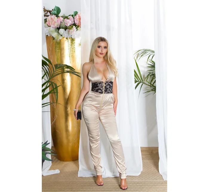 Sexy kombinéza model 21142540 se šněrováním - Koucla