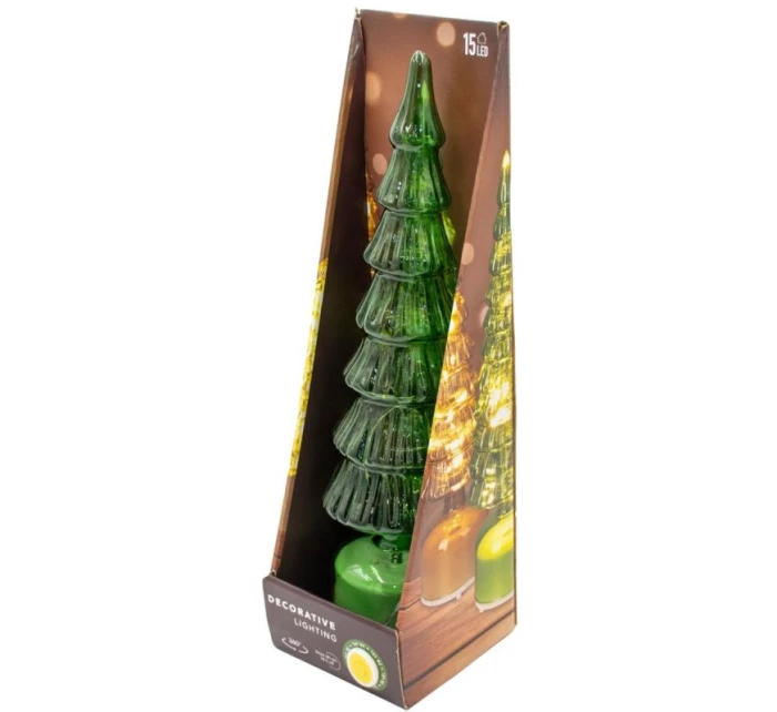 VIANOČNÝ STROMČEK ZELENÝ LED 7 KORÚN TEPLÁ BIELA 40CM VIANOČNÝ STROMČEK ZELENÝ LED 7 KORÚN TEPLÁ BIELA 40CM