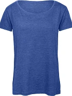 B&C Triblend /women Dámske tričko 01.TW56 melírovaná kráľovská modrá