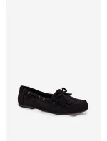 Dámské s třásněmi a mašlí černé model 21709117 - Boto