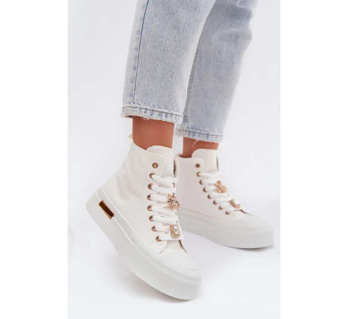 Dámské tenisky na platformě s bílé model 21919384 - Boto